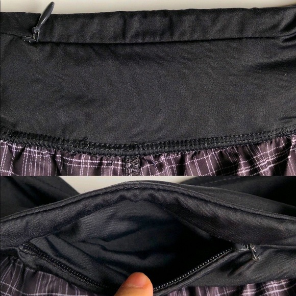 GAP BODY Active Shorts Gold Plaid Running Small Women’s - Picture 3 of 16